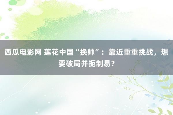 西瓜电影网 莲花中国“换帅”：靠近重重挑战，想要破局并扼制易？